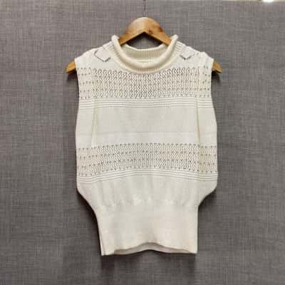 Sass & Bide Womens  Size XS Knit Sleeveless Top Cream 