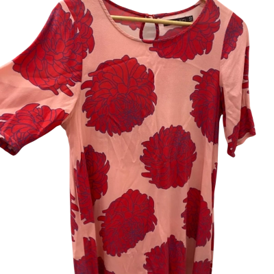 Mister Zimi Womens  Size 10 Short Sleeve Dress  Pink  / Red 