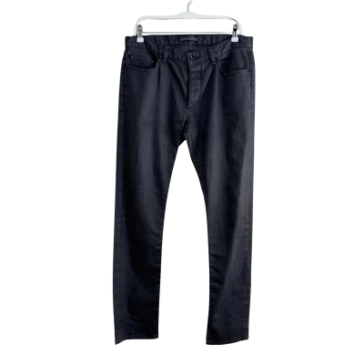 John Varvatos Mens J295Q3 Slim Fit Straight Jeans Size 33RG Grey 