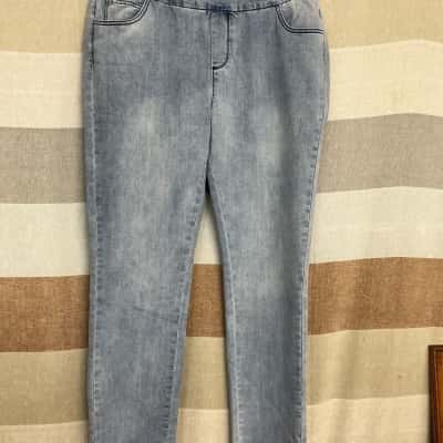 Clarity Womens  Size XL Straight Leg Pants Blue 