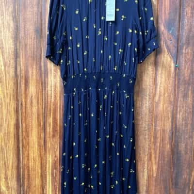 French Connection   Size 12 Navy Blue dress new 
