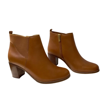 Ziera Womens  Size 37 Brown Leather Boots 