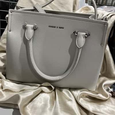 Charles & Keith Womens Shoulder Bag Beige 