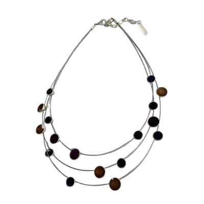 Annanova 3-strand Deep Earthy jewel tones - new condition
