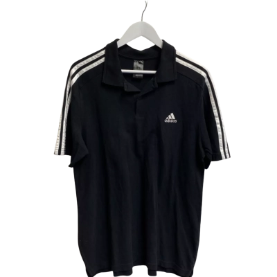 Adidas Mens  Size L Short Sleeve Shirt Black  