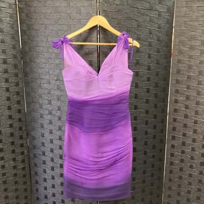 Alex Perry Womens  Size 8 Purple Silk Dress 