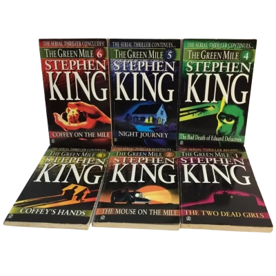 Stephen Kind Paperback Novels x 6 as pictured