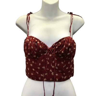 Bardot Womens  Size 8 Red Crop Top 