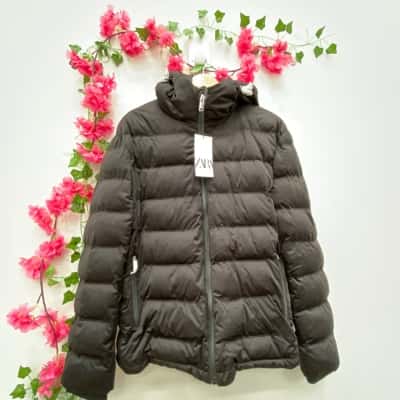 Zara Mens Size XL Puffer Black  