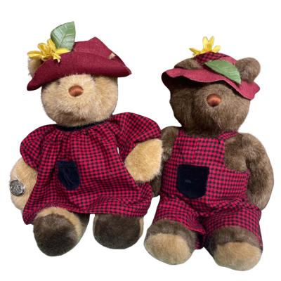 Vintage Gund Teddy Bears - Boy & Girl