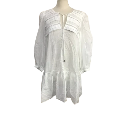 Witchery Womens  Size 14, 100% Cotton "Ladder Lace" Detail Mini Dress 