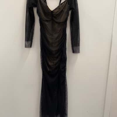 Sass & Bide Womens  Size 12 Formal Dress Black  VERY GLAMOROUS 