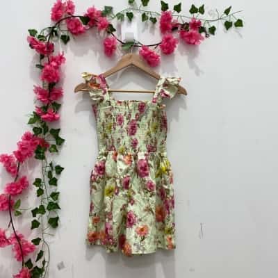 Forever New Kids Size 11 Jumpsuit Floral 