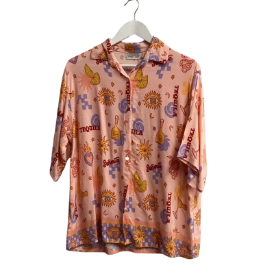  Chantel Vibe Womens “Tequila” Loungewear 2 piece set Size L / M Pattern 