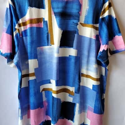 Sportscraft Women's Abstract Print T-Shirt XXL 100% Mercerised Cotton