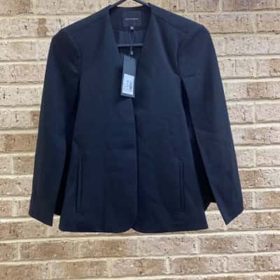 Portmans Womens  Size 6 Slit-Sleeve Blazer Black  