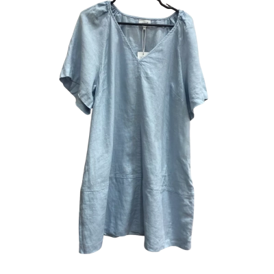 Seed Heritage Womens Size 18 French Linen Short Sleeve Bluebell Dress