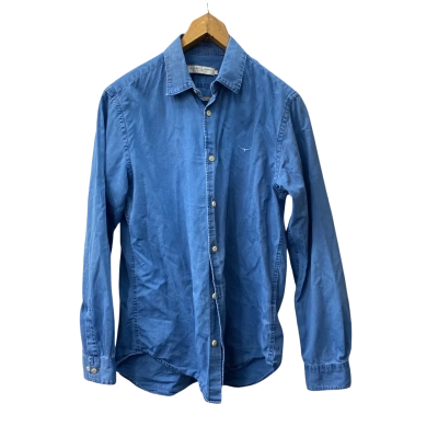 R.M. Williams Mens  Size S Blue Button Up Shirt