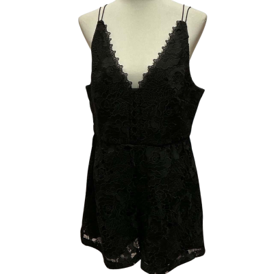 Forever New Womens  Size 16 Playsuit Black  