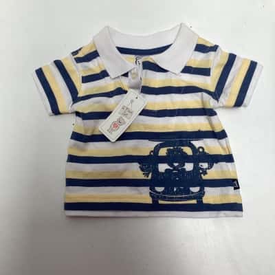 Target Kids  Size 000 T Shirt  Blue / Yellow  shirt only