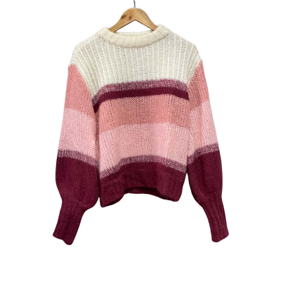 Steele Womens  Size S Mohair-blend Jumper Cream / Pink  