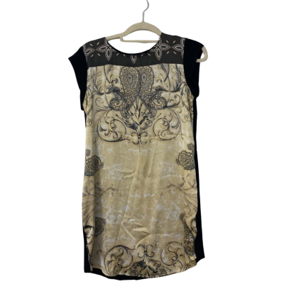 Material World by Madonna Womens Dress Size M Beige / Black  