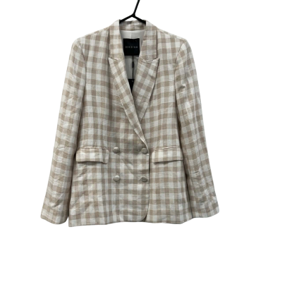 DECJUBA CHELSEA GINGHAM BLAZER. SIZE 10