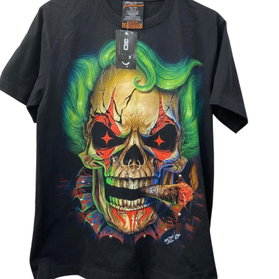 Rock Chang. ‘The dark skull’- Mens  Size M Short Sleeve T-shirt Black  