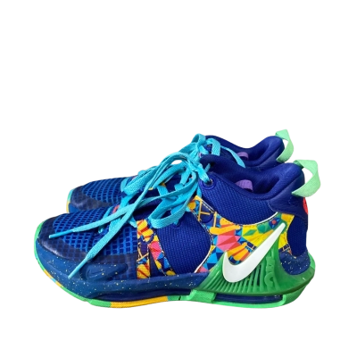 Nike Kids  Size 4Y Sneakers Blue / Multicoloured 