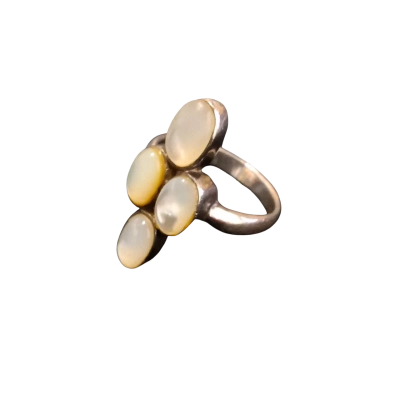  Womens Ring 925 Silver / White stones