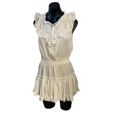 MISA Los Angeles Womens  Size S Mini Dress White 