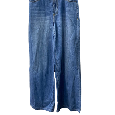 Decjuba Womens Wide Leg Jeans Blue 