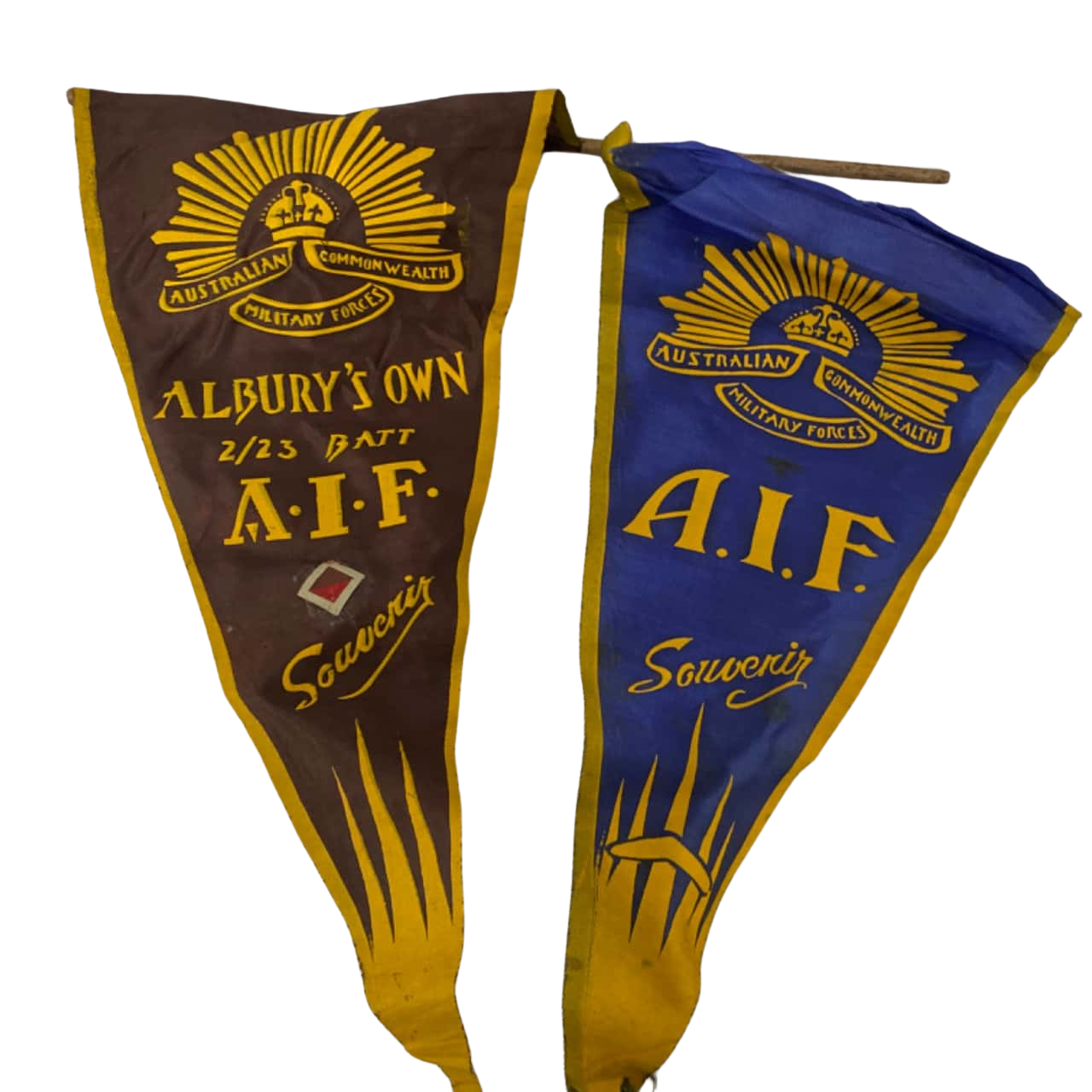 2 x military flags/pendants(s)
