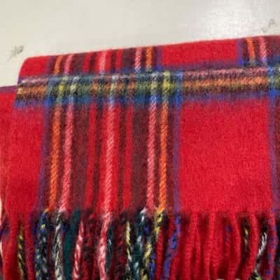 Edinburgh 100% Lambswool  Scarf Checked 