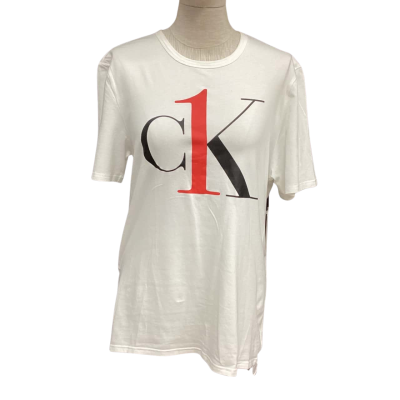Calvin Klein Unisex Size S T-Shirt Black  / Red / White 