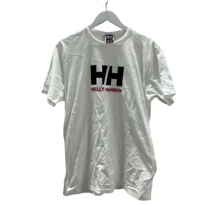 Helly Hansen Men's Size L White Logo T-shirt