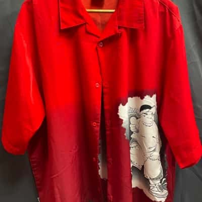 Southpole Red Print Shirt Mens Size XXL 