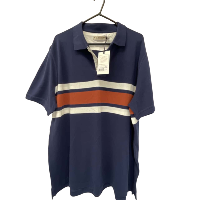 R.M. Williams Mens  Size XXXL Polo Shirt Blue / Brown / White 