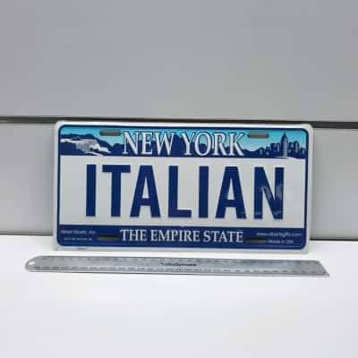 Albert Elovitz "New York - Little Italy" Novelty License Plate