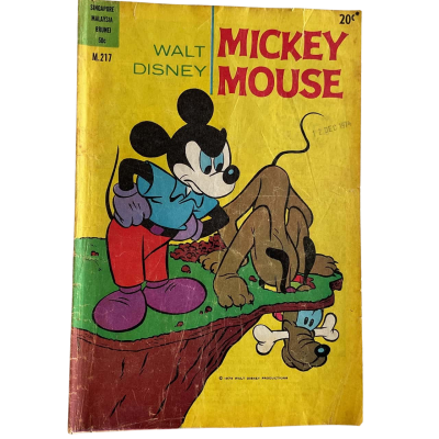  Walt Disney’s Mickey Mouse number 217 vintage 1974 comic book