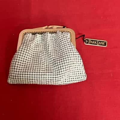 Women's Vintage Park Lane Regal Mesh Purse Off White 
