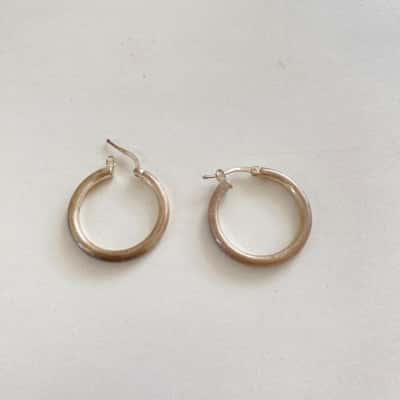 925 Sterling Silver Hoop Earrings 