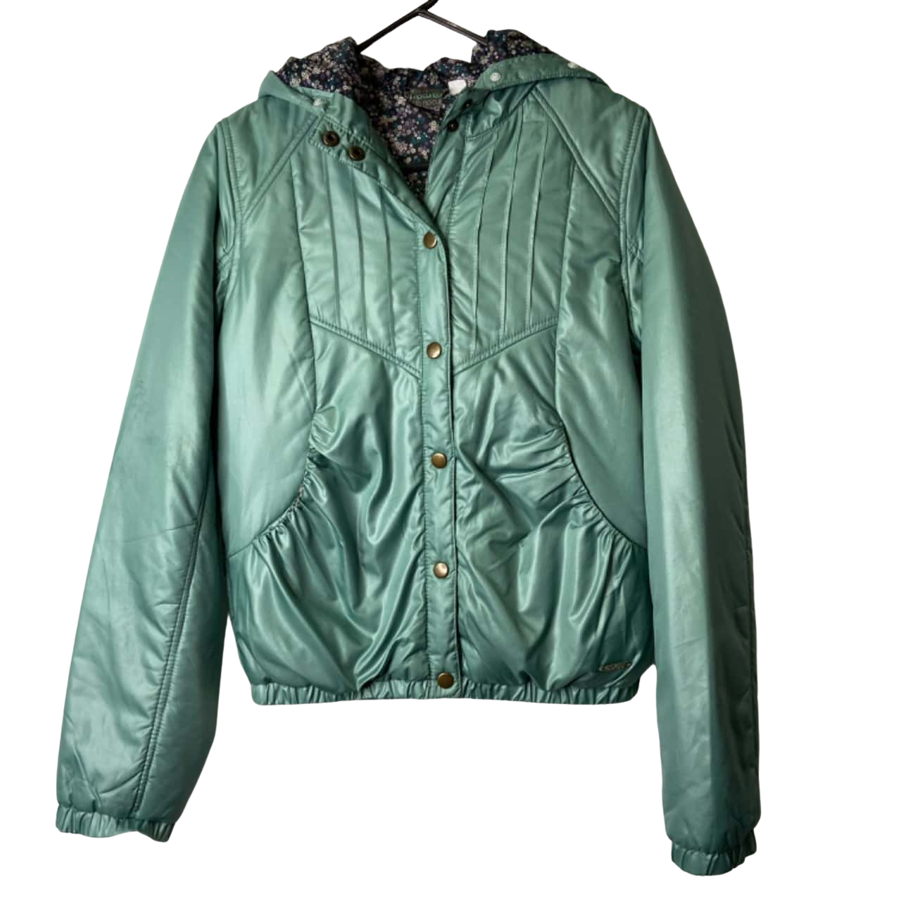 Ripcurl Womens Size 8 Hooded Jacket Green (s)