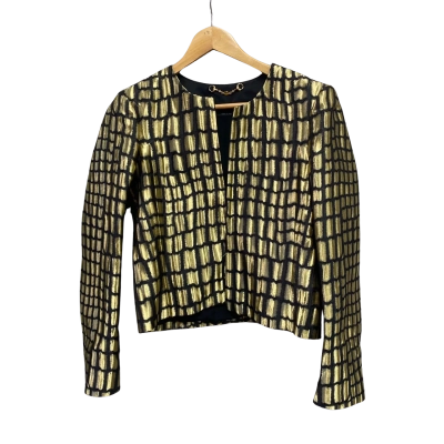  Womens  Size S Blazer Black  / Gold 