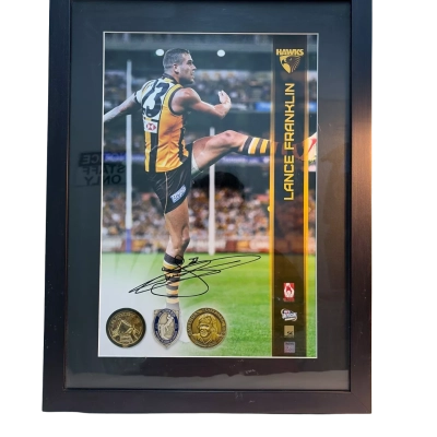 Buddy Franklin signed framed picture 