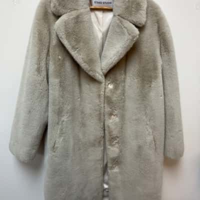 Stand studio  Womens  Size 16 Winter Coat Beige 