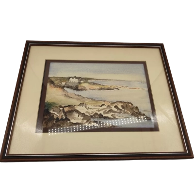 Coastal scene painting 