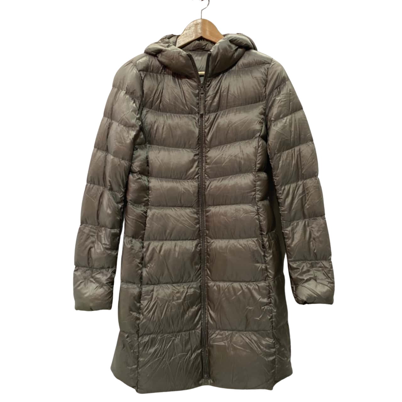 Uniqlo Womens Size S Long Grey Puffer Jacket(s)