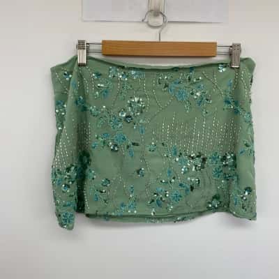 Pepper Mayo Mint Adored By You Mini Skirt Size 12
