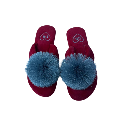 Peter Alexander  Size 7 / 8 Grey / Red slippers